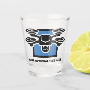 Custom Text Drone Shot Glass