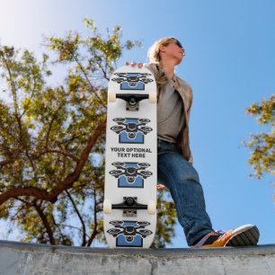 Custom Text Drone Skateboard