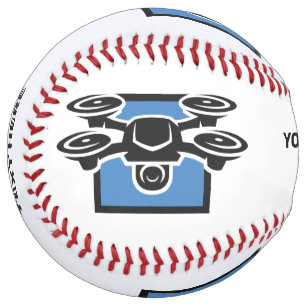 Custom Text Drone Softball