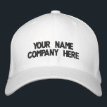 Custom Text Embroidered Baseball Cap Choose Colour<br><div class="desc">Personalised Your Colours and Font Promotional Baseball Caps - Add Your Text - Name - Company / Number / Letter / Slogan - Tagline / or Website , Phone , E-mail , Social Media Handle , Address , Logo - Photo / more - Choose Your Colour / Size / Font...</div>