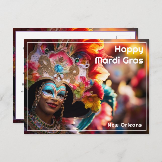 Custom Text Enchanted Revelry, Postcard (Front/Back)