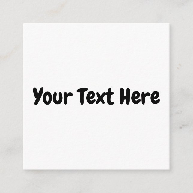Custom Text  Enclosure Card (Front)