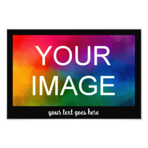 Custom Text Event Wedding Family Photo or Logo Print