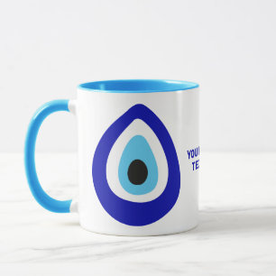 Custom Text Evil Eye Nazar Amulet Mug