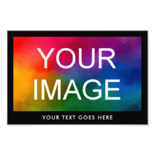 Custom Text Family Event Wedding Photo Template Print