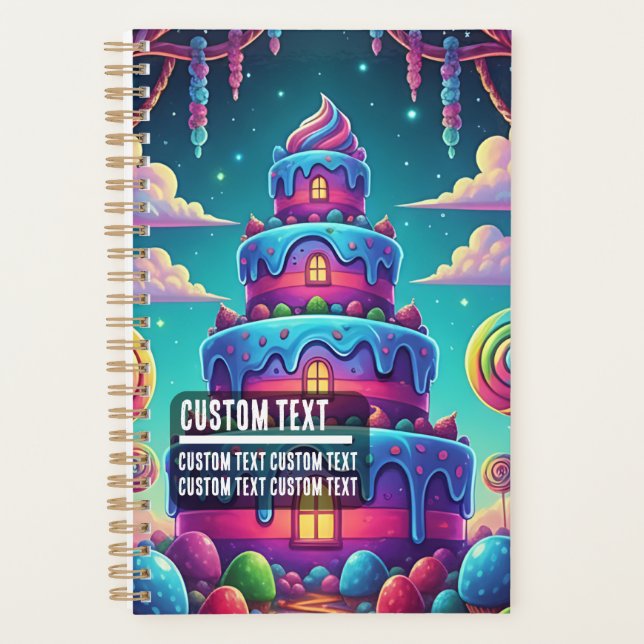 Custom Text Fantasy Sweet Treat Tower Planner (Front)