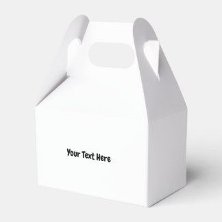 Custom Text  Favour Box