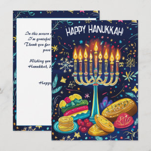 Custom text Festival of Lights Delight. Holiday Card