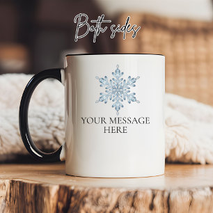 Custom Text Festive Winter Mug Gift for Mum & Dad