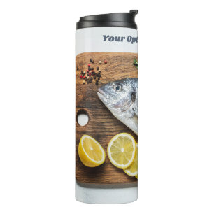 Custom Text Fish Dorado Thermal Tumbler