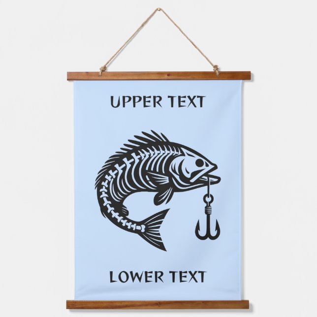 Custom Text Fish Hanging Tapestry (Front)