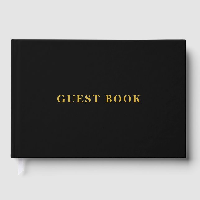 Custom Text Foil Guestbook for Weddings or Events (Front)