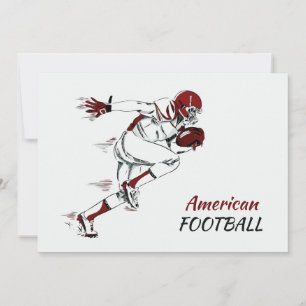 Custom Text Football Party invitation