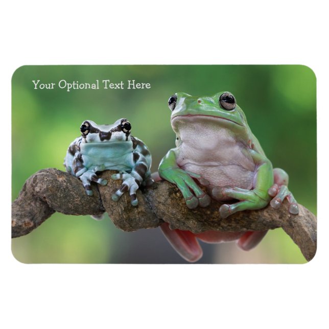Custom Text Frog Magnet (Horizontal)