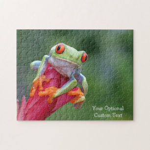 Custom Text Frog Puzzles