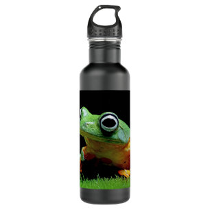 Custom Text Frog Stainless Steel Water Bottle