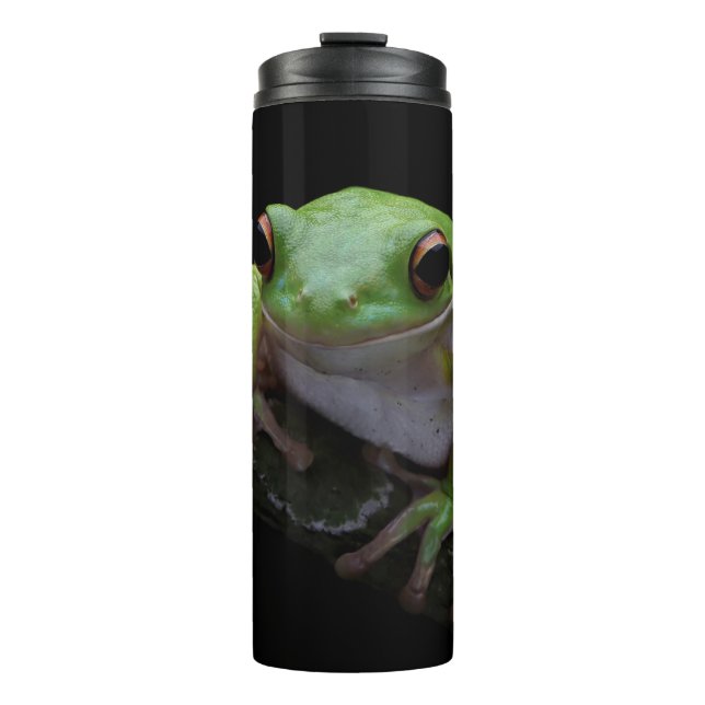 Custom Text Frog Thermal Tumbler (Front)