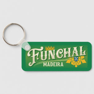 Custom Text Funchal Madeira Key Ring