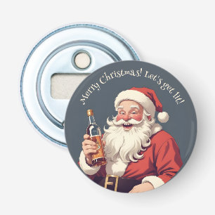 Custom Text Funny Drunk Santa Bottle Opener