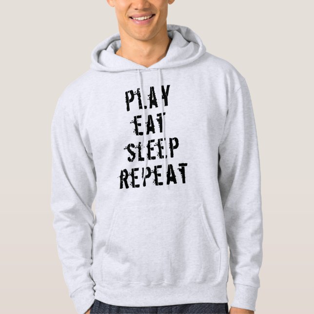 Custom Text Funny Player Front and Back Hoodie (Front)