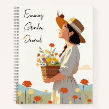 Custom Text Garden Journal