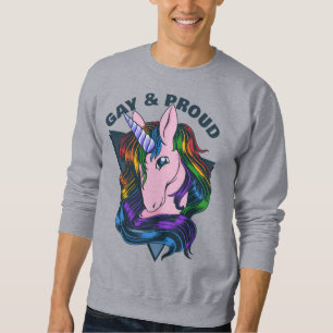 Custom Text Gay Unicorn Sweatshirt