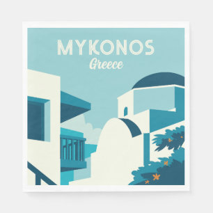 Custom Text Greece Napkin