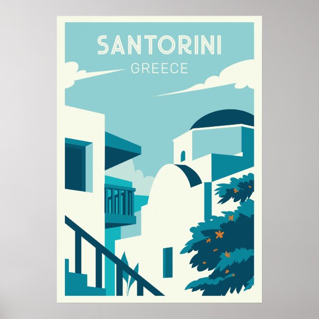 Custom Text Greece Poster (Front)