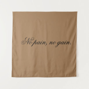 Custom text   gym motivation   And Light Brown, Tapestry