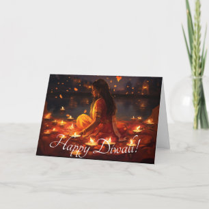 Custom text 🤩 Happy Diwali  Holiday Card