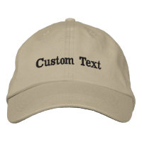 Custom Text Hat Personalised Name Cap Embroidered