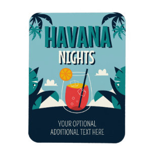 Custom Text "Havana Nights" Magnet