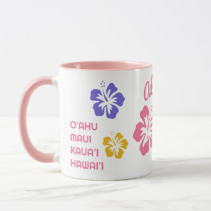 Custom Text Hawaii Islands Mug