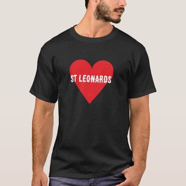 Custom text Heart – Personalised “I Love  T-Shirt (Front)