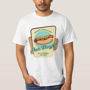 Custom Text Hot Dog T-Shirt
