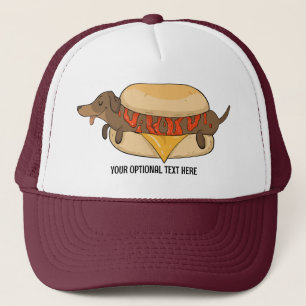 Custom Text Hot Dog Trucker Hat