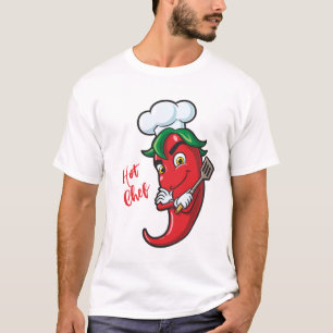 Custom Text Hot Pepper Chef T-Shirt