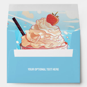 Custom Text Ice Cream Sundae Envelope