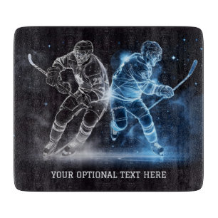 Custom Text Ice Hockey Cutting Board