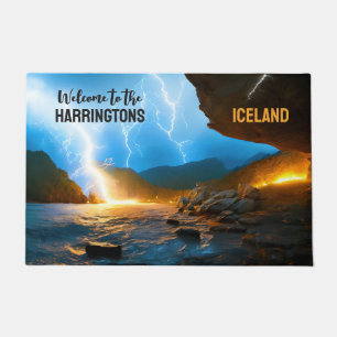 Custom Text Iceland Doormat