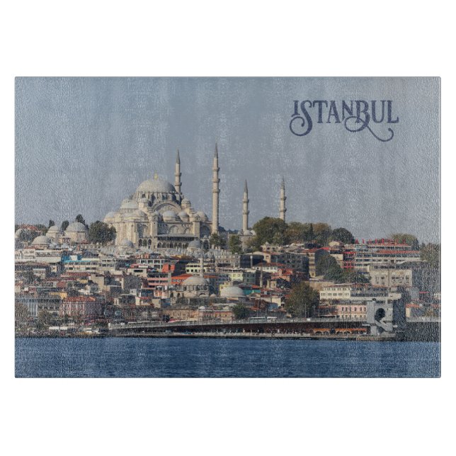 Custom Text Istanbul Cutting Board (Front)