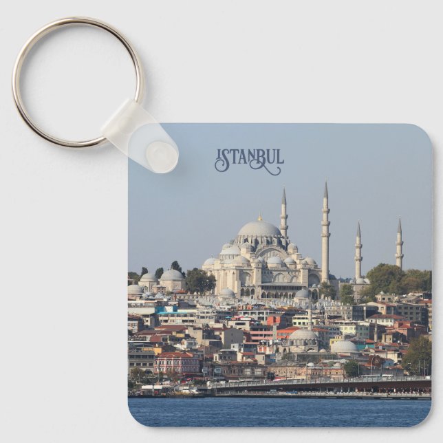 Custom Text Istanbul Key Ring (Front)