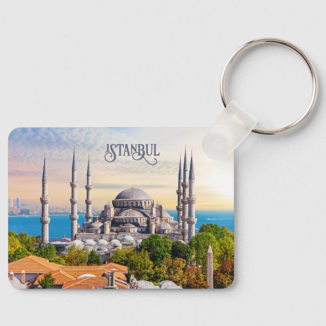 Custom Text Istanbul Key Ring (Front)