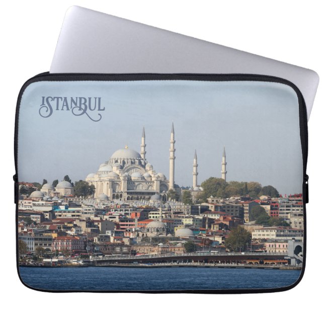 Custom Text Istanbul Laptop Sleeve (Front)