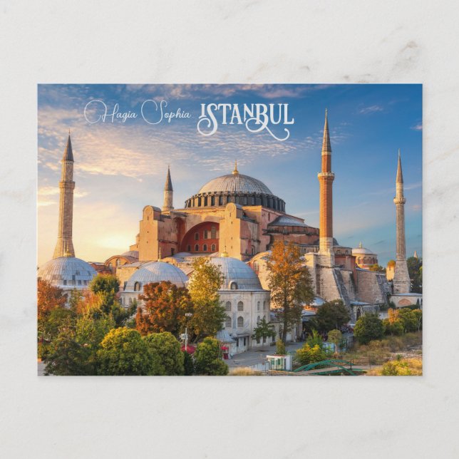 Custom Text Istanbul Postcard (Front)