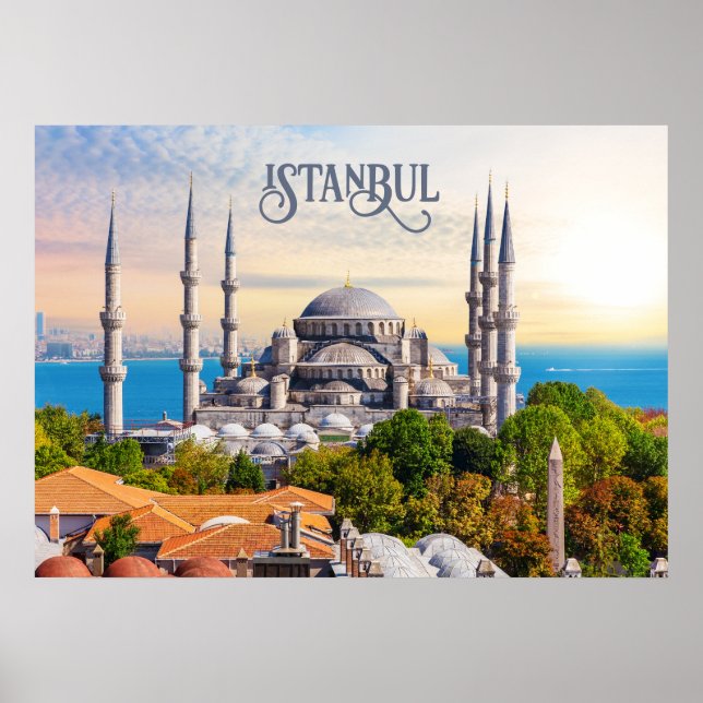 Custom Text Istanbul Poster (Front)