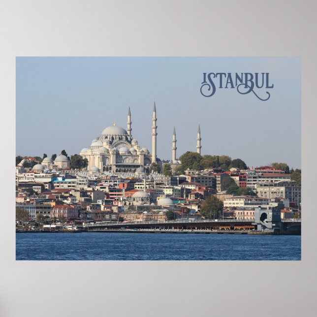 Custom Text Istanbul Poster (Front)