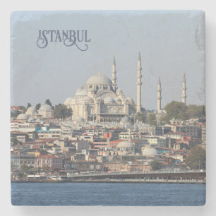 Custom Text Istanbul Stone Coaster