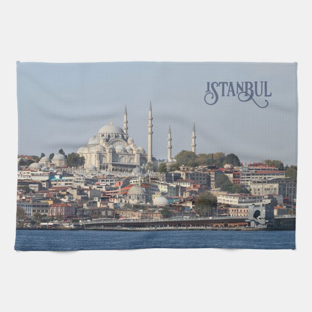 Custom Text Istanbul Tea Towel (Horizontal)