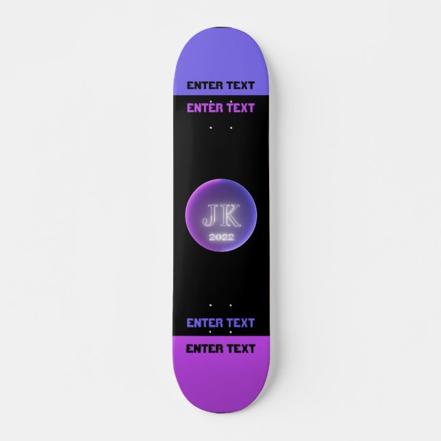Custom Text JK 2022 Skateboard (Front)